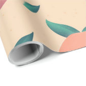 Sweet Summer Peach Muster Geschenkpapier (Rolleneckpunkt)