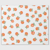Sweet Summer Peach Muster Geschenkpapier (Flach)