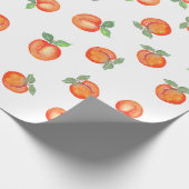 Sweet Summer Peach Muster Geschenkpapier (Ecke)