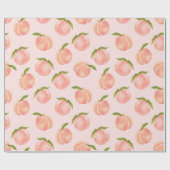 Sweet Summer Peach Muster Geschenkpapier (Flach)