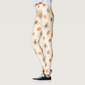 Sweet Summer Peach Muster groß Leggings (Links)