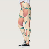 Sweet Summer Peach Muster groß Leggings (Links)