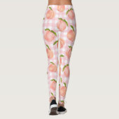 Sweet Summer Peach Muster groß Leggings (Rückseite)