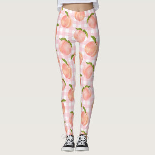 Sweet Summer Peach Muster groß Leggings