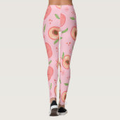 Sweet Summer Peach Muster groß Leggings (Rückseite)