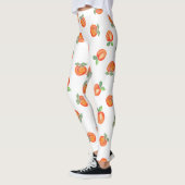 Sweet Summer Peach Muster groß Leggings (Links)