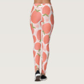 Sweet Summer Peach Muster groß Leggings (Rückseite)