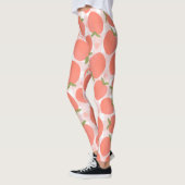 Sweet Summer Peach Muster groß Leggings (Links)