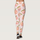 Sweet Summer Peach Muster groß Leggings (Rückseite)