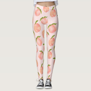 Sweet Summer Peach Muster groß Leggings