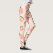Sweet Summer Peach Muster groß Leggings (Rechts)