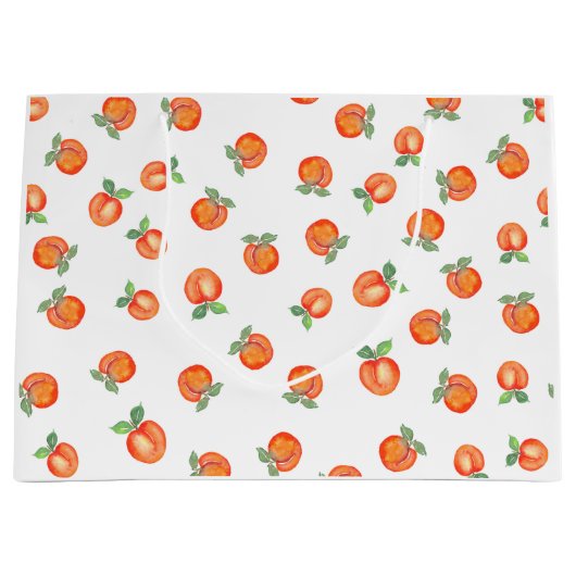 Sweet Summer Peach Muster Große Geschenktüte (Vorderseite)