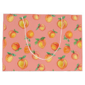 Sweet Summer Peach Muster Große Geschenktüte (Rückseite)