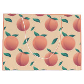 Sweet Summer Peach Muster Große Geschenktüte (Rückseite)