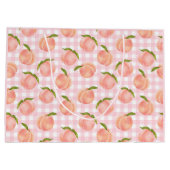 Sweet Summer Peach Muster Große Geschenktüte (Rückseite)