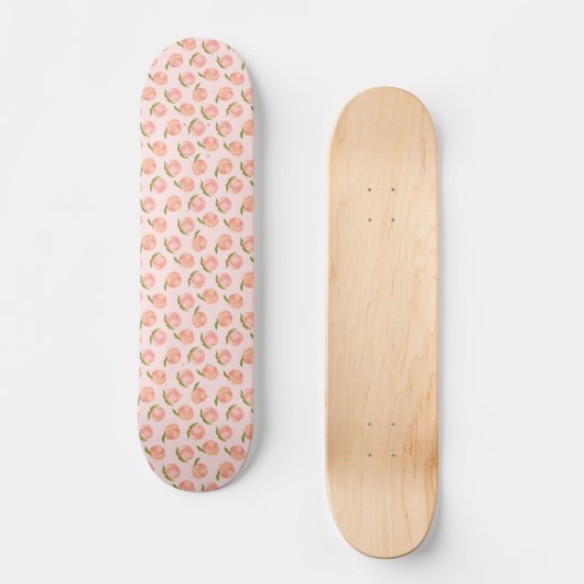Sweet Summer Peach Muster Skateboard (Vorderseite)