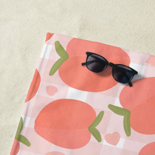 Sweet Summer Peach Muster Strandtuch (Beispiel)