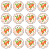 Sweet Summer Peaches Pfirsichkonserven Aufkleber (Vorderseite)