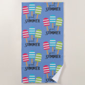Sweet Summer Popsicles Strandtuch (Vorderseite)