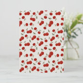 Sweet Summer Red Cherries Garden Feiertagskarte (Stehend Vorderseite)