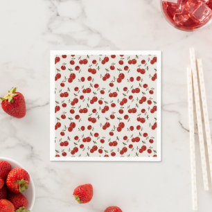 Sweet Summer Red Cherries Garden Serviette