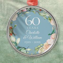 Sweet Summer Rose Garland 60 Jahre Jubiläum Ornament Aus Metall