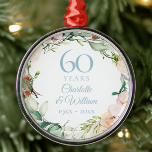 Sweet Summer Rose Garland 60 Jahre Jubiläum Ornament Aus Metall