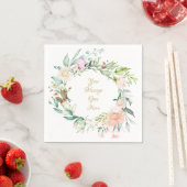 Sweet Summer Rose Gold Script Serviette (Beispiel)