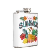 Sweet Summer Time Beach | Tropeninsel Flachmann (Rechts)