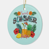 Sweet Summer Time Beach | Tropeninsel Keramik Ornament (Links)
