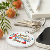 Sweet Summer Time | Farbenfrohe Wassermelone Schlüsselanhänger (Vorderseite rechts)