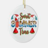 Sweet Summer Time | Farblich | Wassermelone Keramik Ornament (Rechts)