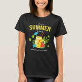 Sweet Summer Time Lemonade Lunch Lady Off Duty Sum T-Shirt (Vorderseite)