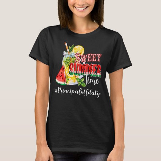 Sweet Summer Time Lemonade Principal Off Duty Summ T-Shirt (Vorderseite)