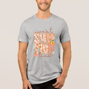 Sweet Summer Time Preppy Peach Tri-Blend Shirt
