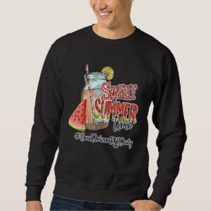 Sweet Summer Time School Busfahrer glücklich letzt Sweatshirt