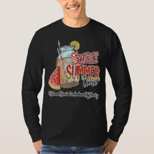 Sweet Summer Time School Sozialarbeiter letzten Ta T-Shirt