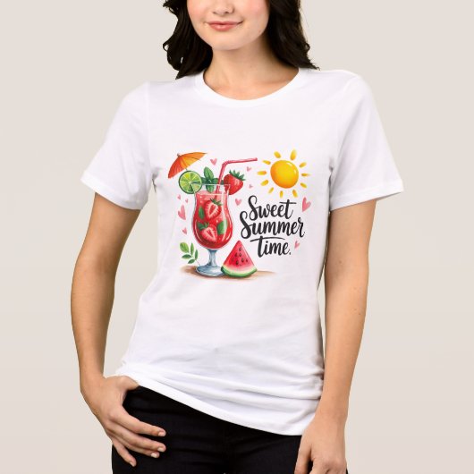 Sweet Summer Time T-Shirt - Blissful Warm Weather Tri-Blend Shirt (Vorderseite)