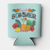 Sweet Summer Time | Tropische Früchte und Blumen Dosenkühler (Vorderseite)