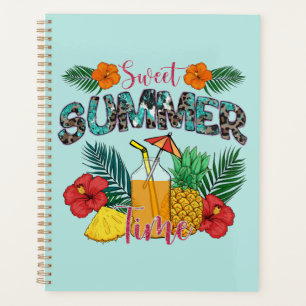 Sweet Summer Time Tropische Früchte und Blumen Planer