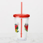 Sweet Summer Time | Wasserfarbene Wassermelone Acryltrinkbecher (Rechts)