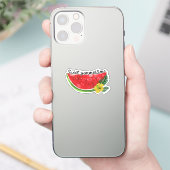 Sweet Summer Time | Wasserfarbene Wassermelone Aufkleber (Telefon)