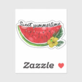 Sweet Summer Time | Wasserfarbene Wassermelone Aufkleber (Blatt)
