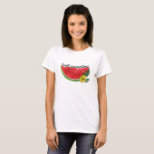 Sweet Summer Time | Wasserfarbene Wassermelone T-Shirt (Vorne ganz)
