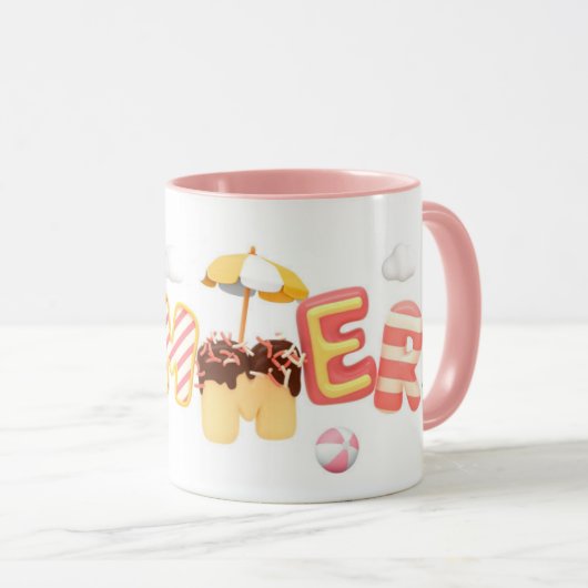 ☀️ Sweet Summer Vibes Tasse ☀️ (VorderseiteRechts)