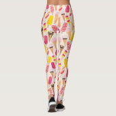 Sweet Summer Watercolor Ice Creme Leggings (Rückseite)