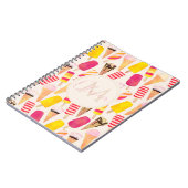 Sweet Summer Watercolor Ice Creme Notizblock (Linke Seite)