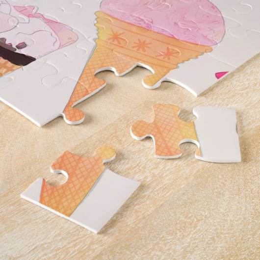 Sweet Summer Watercolor Ice Creme Puzzle (Seite)