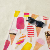 Sweet Summer Watercolor Ice Creme Strandtuch (Beispiel)