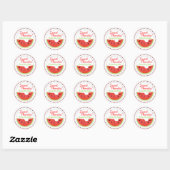 Sweet Summer Watermelon Danke Stickers (Blatt)